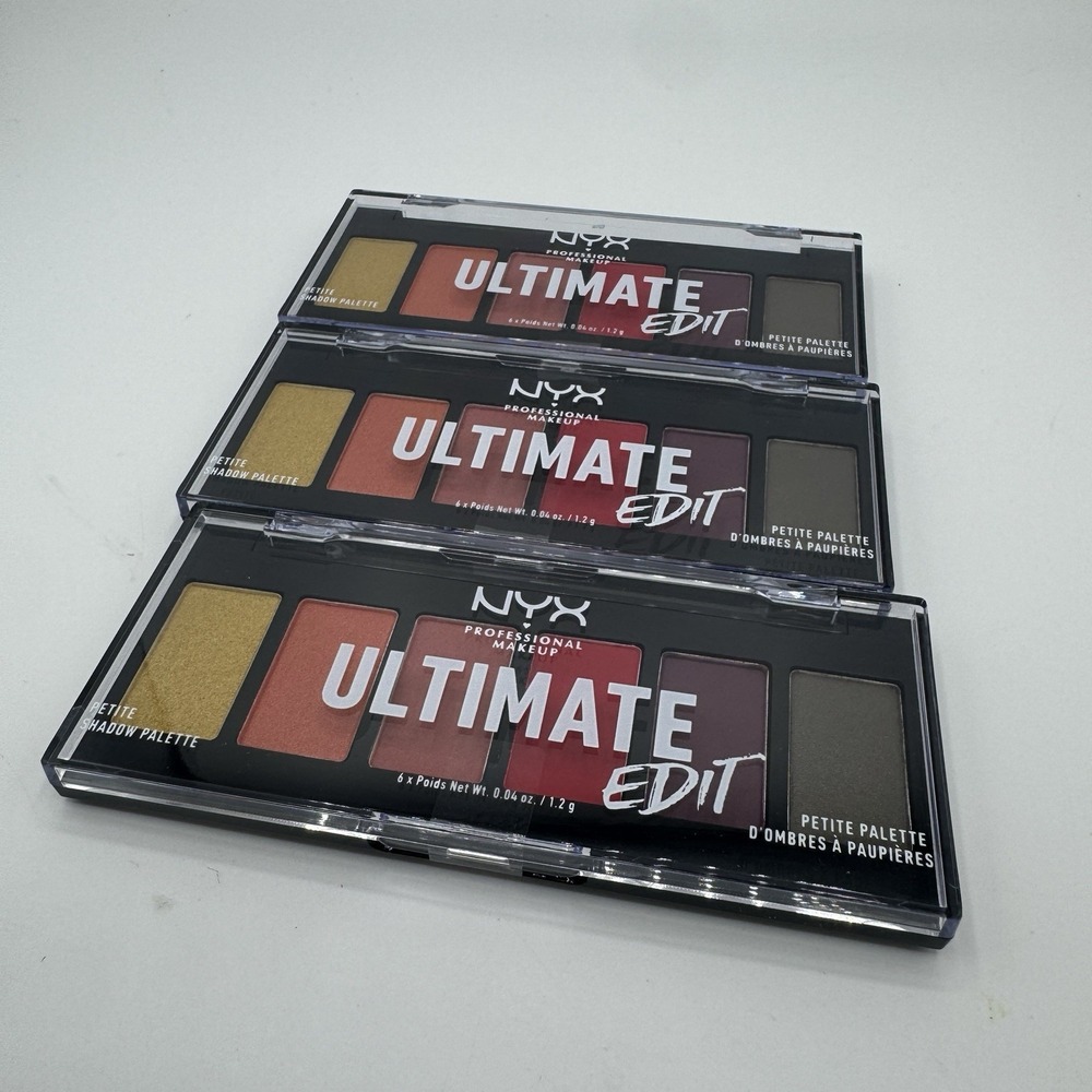 Lot Of‎ 3! NYX Ultimate Edit Petite Shadow Palette 03 Phoenix  NEW